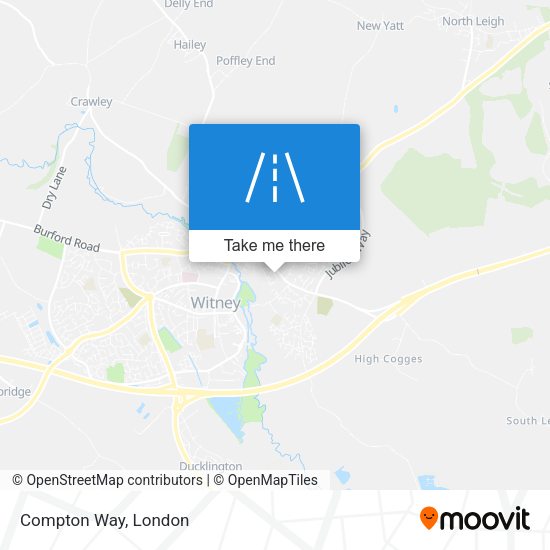 Compton Way map