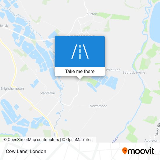 Cow Lane map