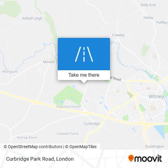 Curbridge Park Road map