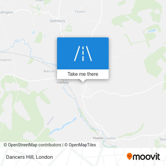 Dancers Hill map