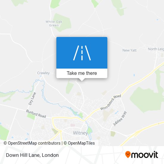 Down Hill Lane map