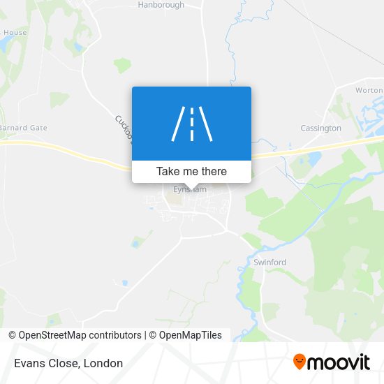 Evans Close map