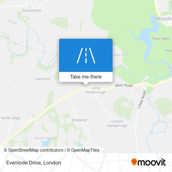 Evenlode Drive map