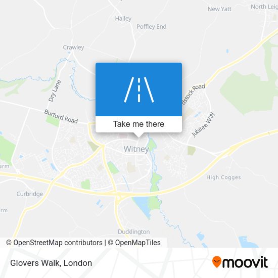 Glovers Walk map