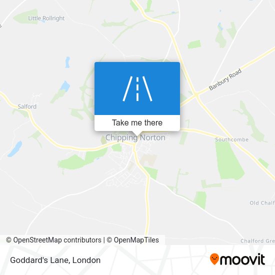 Goddard's Lane map