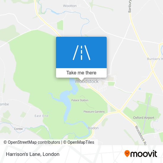Harrison's Lane map