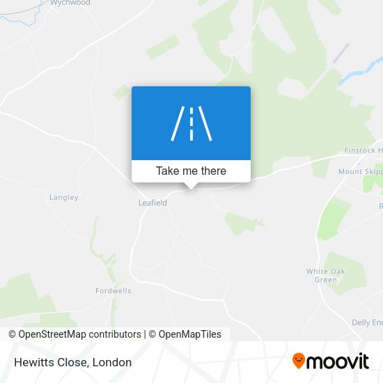 Hewitts Close map