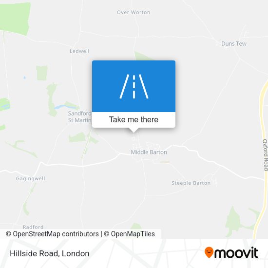 Hillside Road map