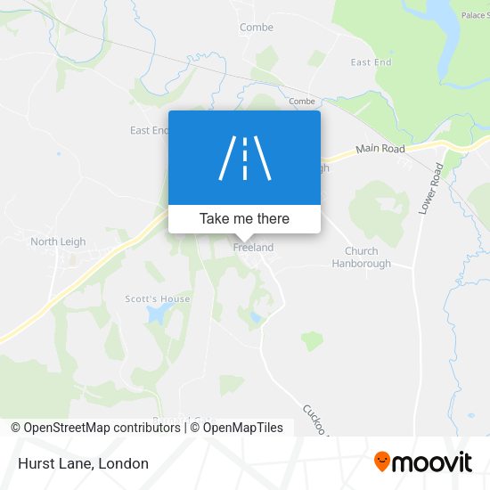 Hurst Lane map