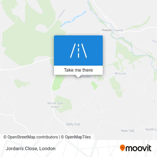 Jordan's Close map