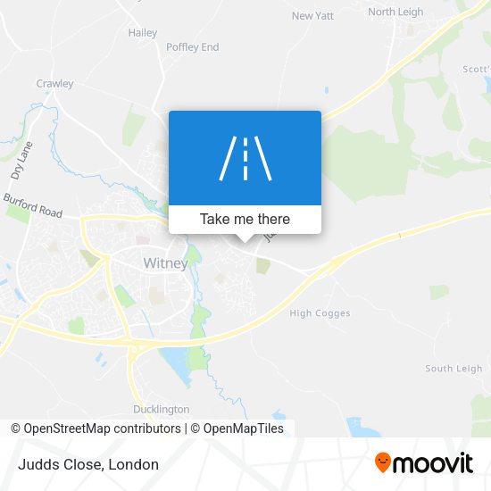 Judds Close map
