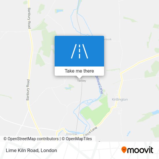 Lime Kiln Road map