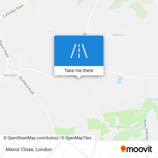 Manor Close map