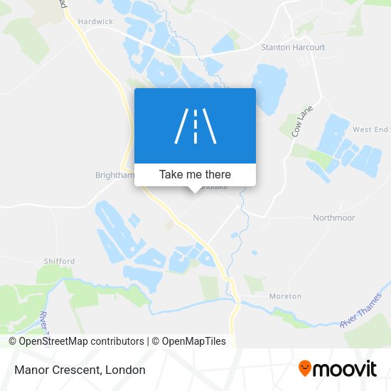 Manor Crescent map