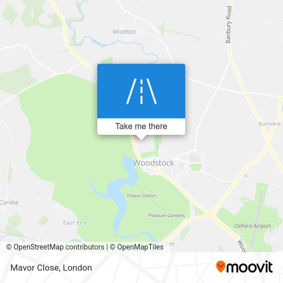 Mavor Close map