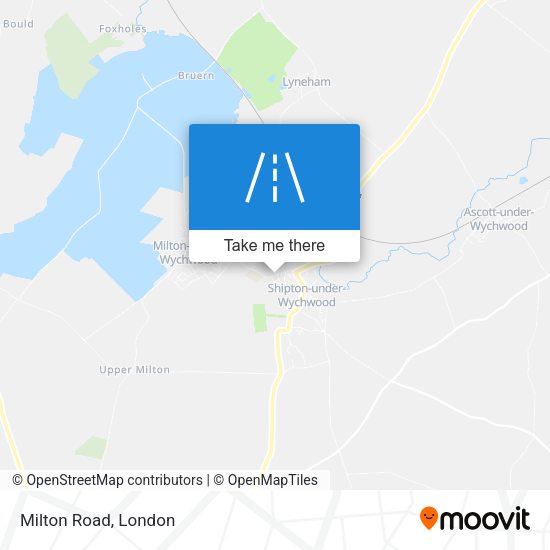 Milton Road map