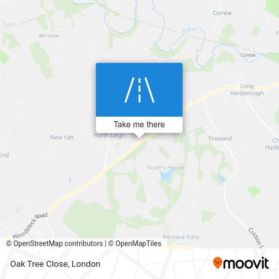 Oak Tree Close map