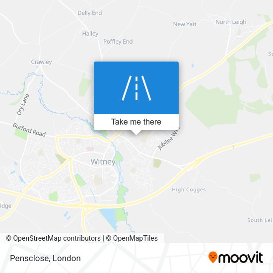 Pensclose map