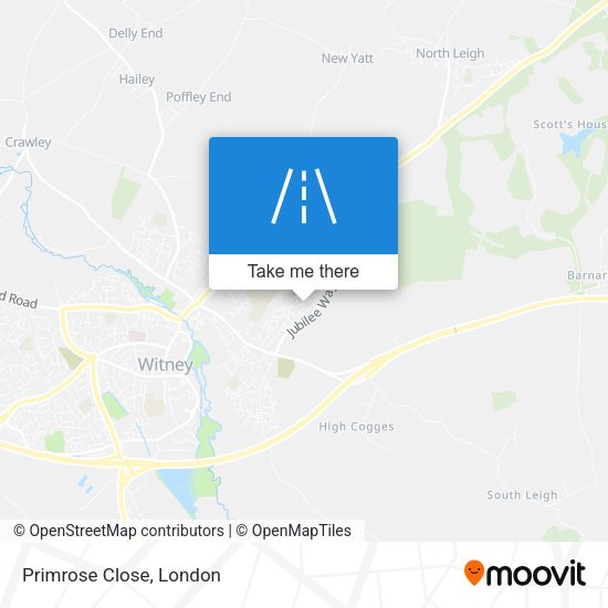 Primrose Close map