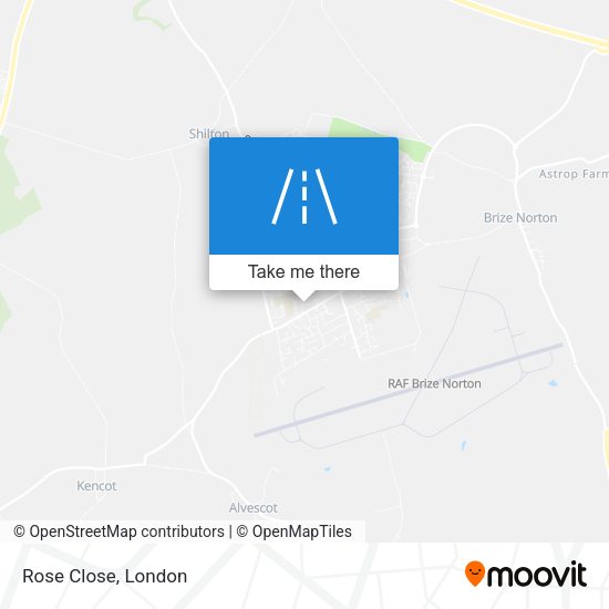 Rose Close map