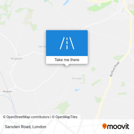 Sarsden Road map