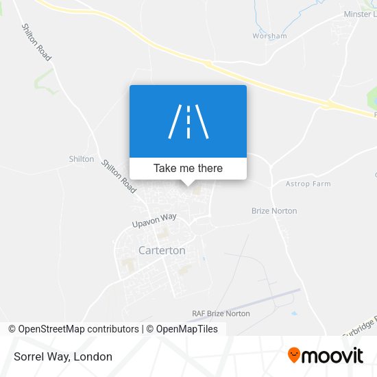 Sorrel Way map