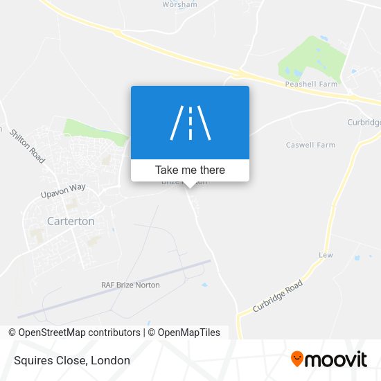 Squires Close map