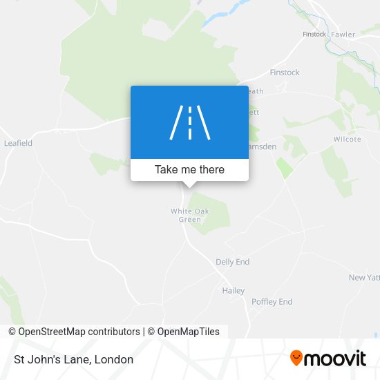 St John's Lane map