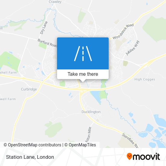 Station Lane map