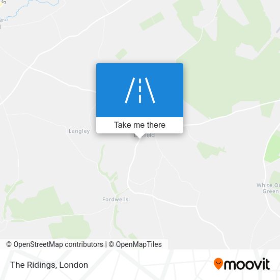 The Ridings map
