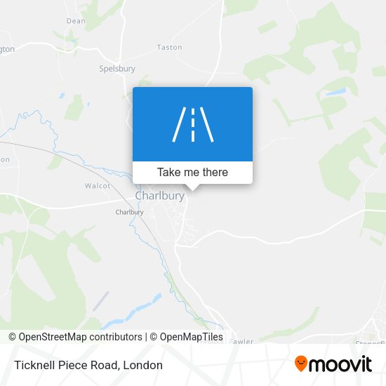 Ticknell Piece Road map