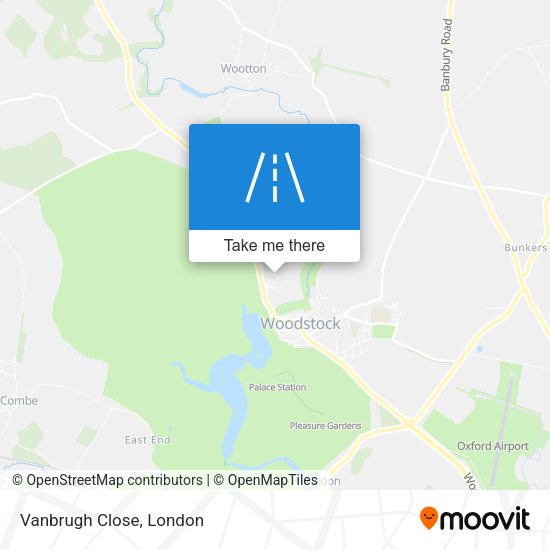 Vanbrugh Close map