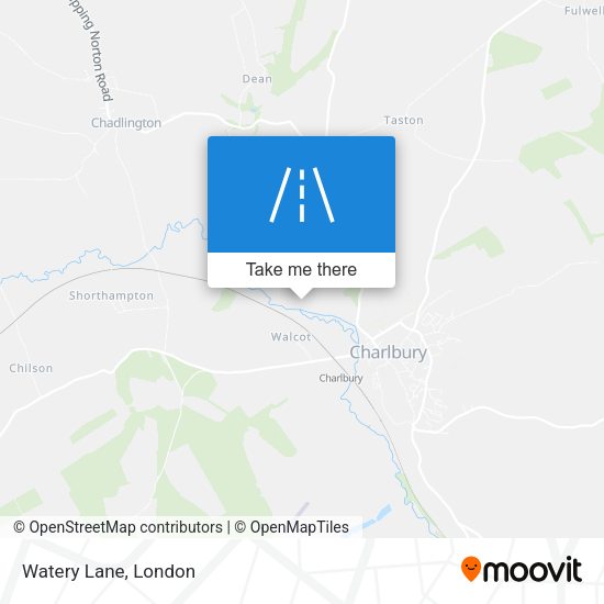 Watery Lane map