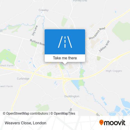 Weavers Close map