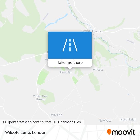 Wilcote Lane map