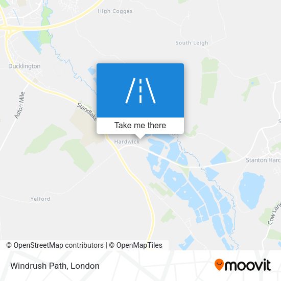 Windrush Path map