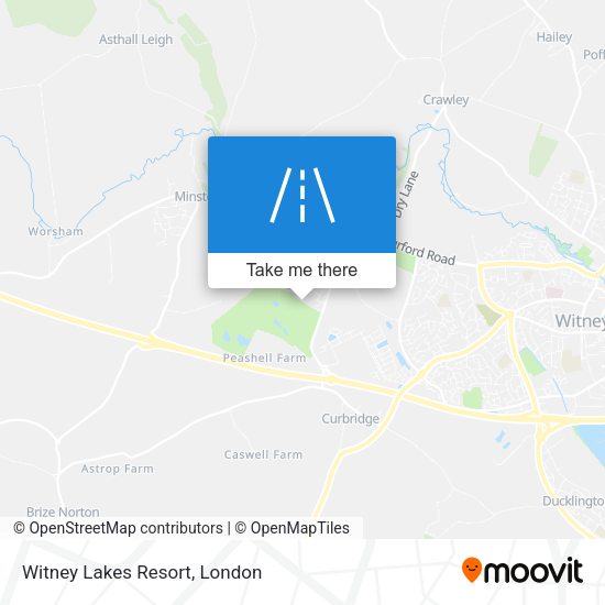 Witney Lakes Resort map