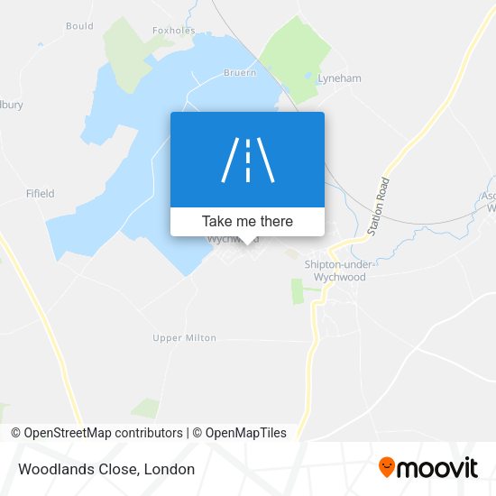 Woodlands Close map
