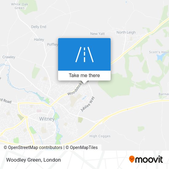 Woodley Green map