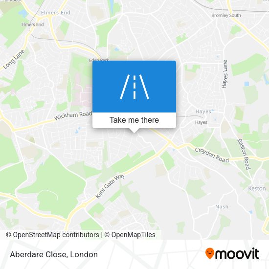 Aberdare Close map