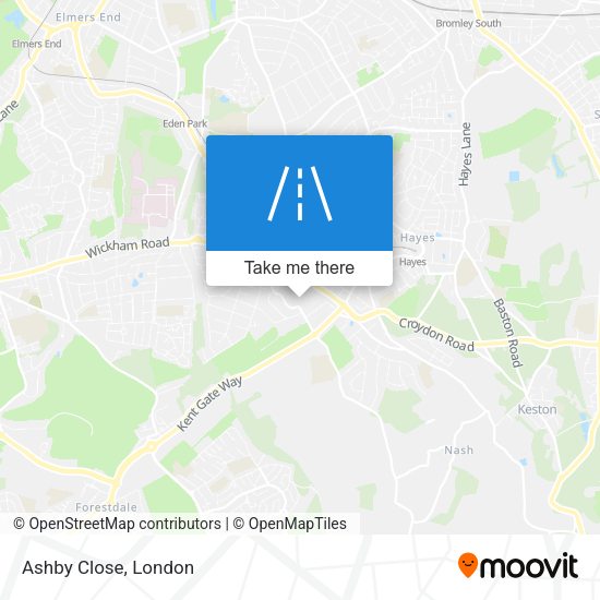 Ashby Close map