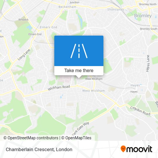 Chamberlain Crescent map