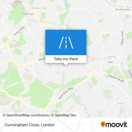 Cunningham Close map