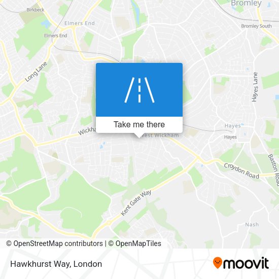 Hawkhurst Way map