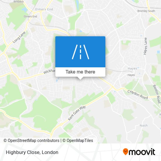 Highbury Close map