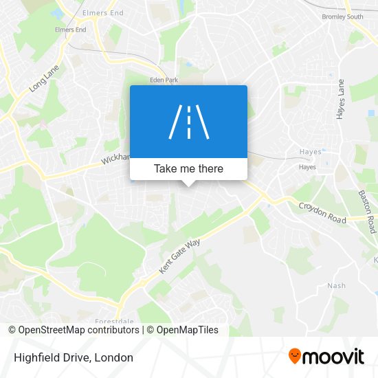 Highfield Drive map