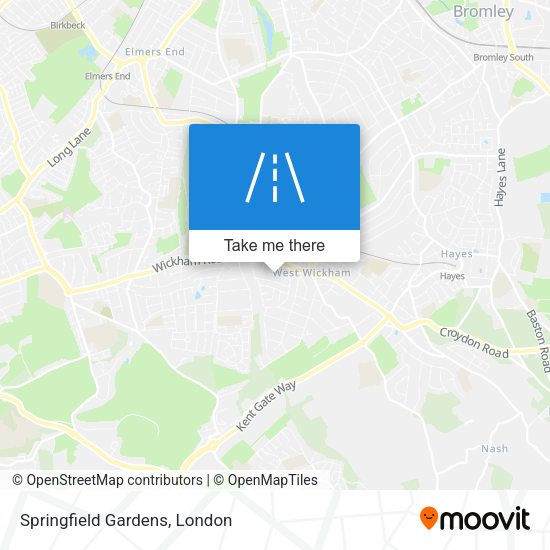 Springfield Gardens map