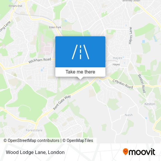 Wood Lodge Lane map