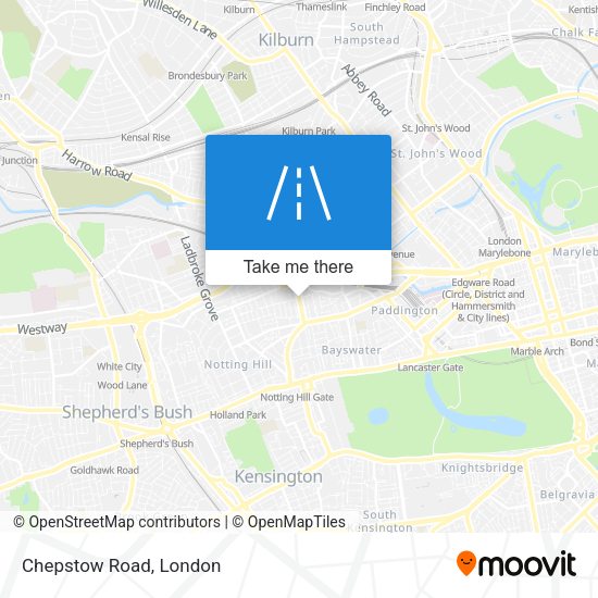 Chepstow Road map
