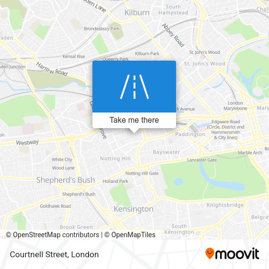 Courtnell Street map